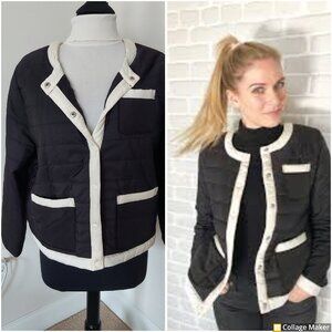 POPSUGAR  Lightweight Colorblock Puffer Jacket  Sz XL 100% Polyester